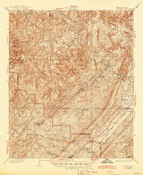 Yolande, Alabama 1935 (1945) USGS Old Topo Map Reprint 15x15 AL Quad 305742