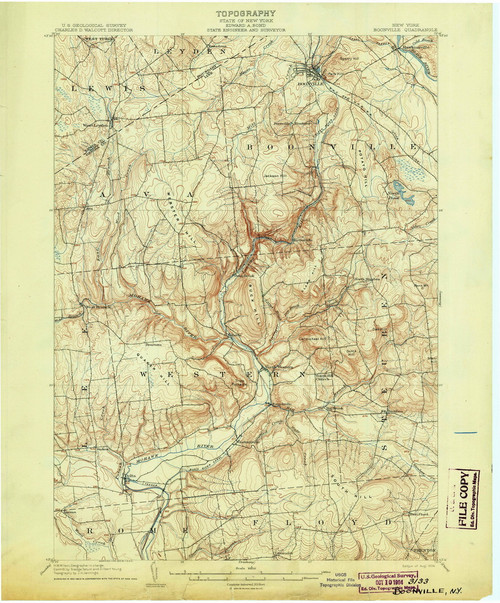 Boonville, NY 1904 (1904) USGS Old Topo Map 15x15 NY Quad