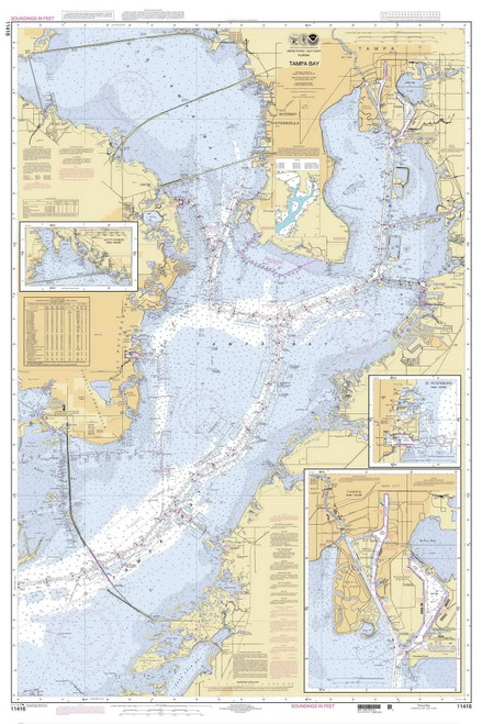 Tampa Bay 2007 - Old Map Nautical Chart AC Harbors 11416 - Florida (Gulf Coast)
