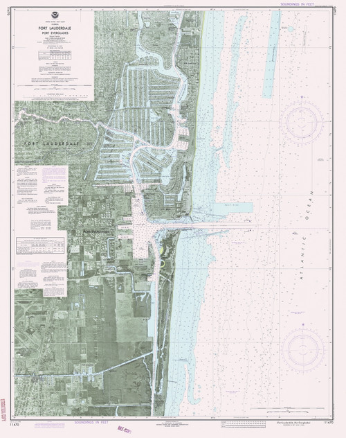 Fort Lauderdale and Port Everglades 1978 - Old Map Nautical Chart AC Harbors 546-11470 - Florida (East Coast)