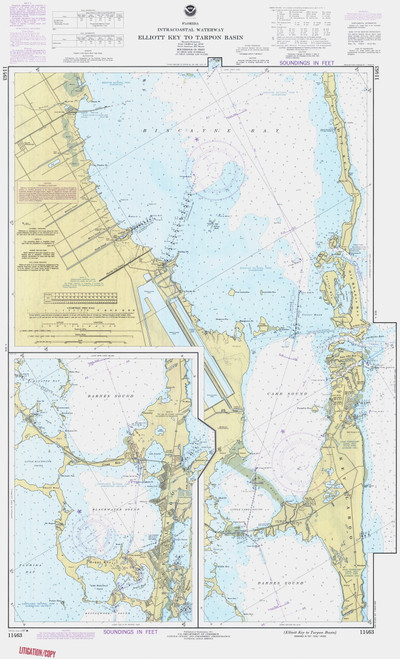 Sands Key to Blackwater Sound 1987 - Old Map Nautical Chart AC Harbors 849-11463 - Florida (East Coast)