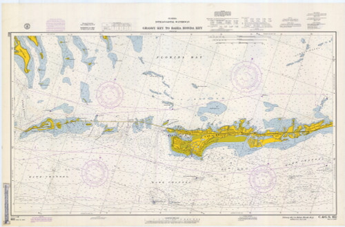 Grassy Key to Bahia Honda Key 1966 - Old Map Nautical Chart AC Harbors 853-11449B - Florida (East Coast)