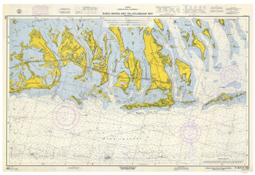Bahia Honda Key to Sugarloaf Key 1961 - Old Map Nautical Chart AC Harbors 853-11445 - Florida (East Coast)