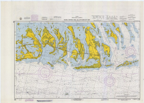 Bahia Honda Key to Sugarloaf Key 1970 - Old Map Nautical Chart AC Harbors 853-11445 - Florida (East Coast)