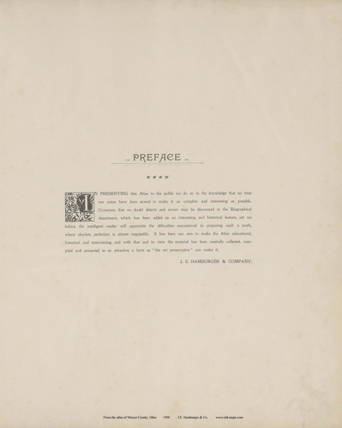 Preface - Ohio 1900 - Mercer Co. Atlas 6