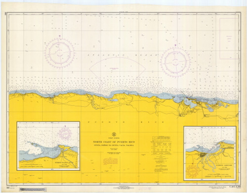 Punta Penon to Punta Vacia Talega 1967 - Old Map Nautical Chart AC Harbors 903 - Puerto Rico & Virgin Islands