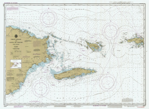 Virgin Passage and Vieques Sound 1985 - Old Map Nautical Chart AC Harbors 904 - Puerto Rico & Virgin Islands