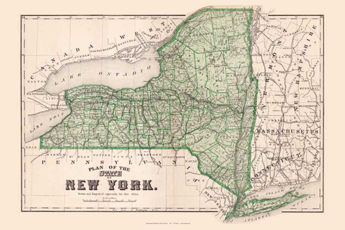 New York, New York 1876 - Old Town Map Reprint - Warren Co. Atlas 5