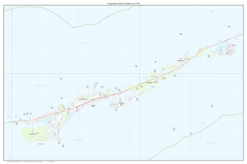 Marathon Key 2018 - Custom USGS Old Topo Map - Florida