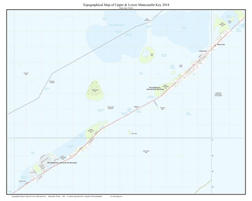 Upper & Lower Matecumbe Key 2018 - Custom USGS Old Topo Map - Florida