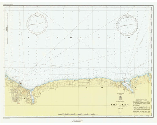 Sodus Bay to Rochester 1953 Lake Ontario Harbor Chart Reprint Great Lakes 2 - 23