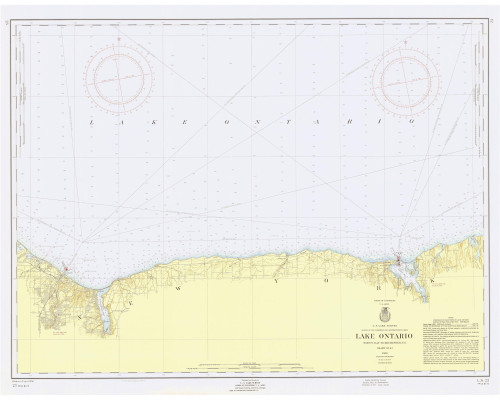 Sodus Bay to Rochester 1956 Lake Ontario Harbor Chart Reprint Great Lakes 2 - 23