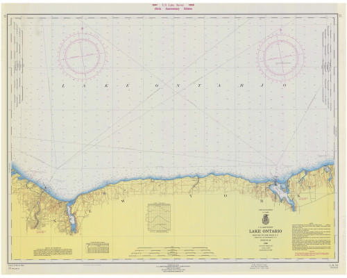 Sodus Bay to Rochester 1966 Lake Ontario Harbor Chart Reprint Great Lakes 2 - 23