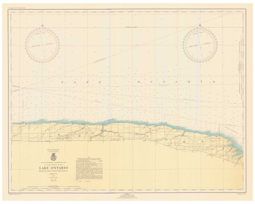 Braddock Point to Thirty Mile Point 1946 Lake Ontario Harbor Chart Reprint Great Lakes 2 - 24
