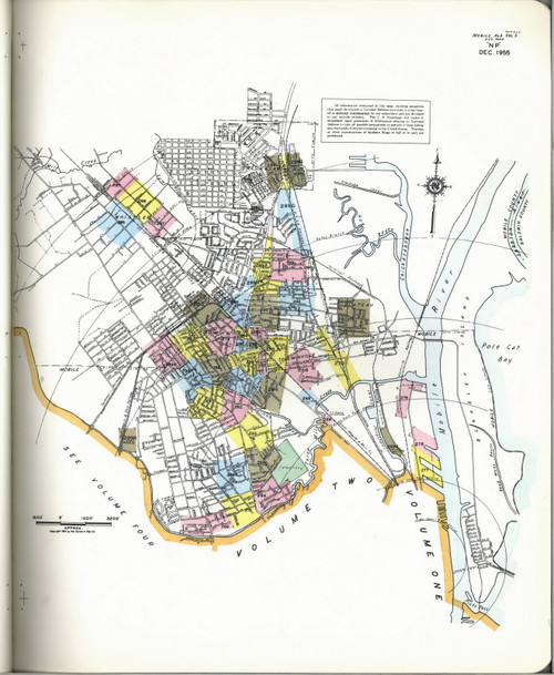 Mobile, Alabama 1956 (2) - Old Map Alabama Fire Insurance Index