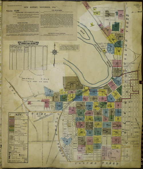 Montgomery, Alabama 1950 (1) - Old Map Alabama Fire Insurance Index