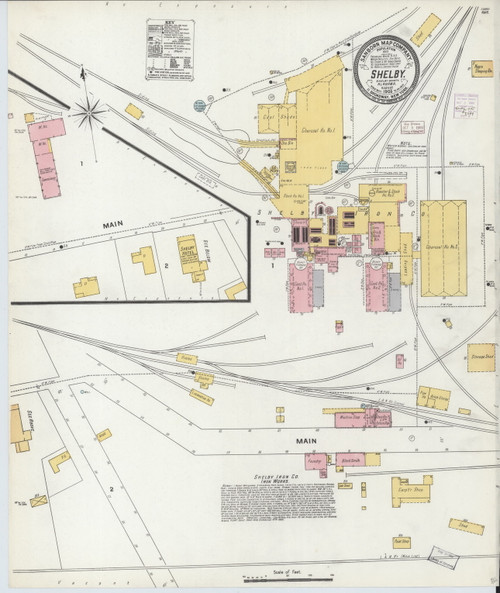 Shelby, Alabama 1905 - Old Map Alabama Fire Insurance Index