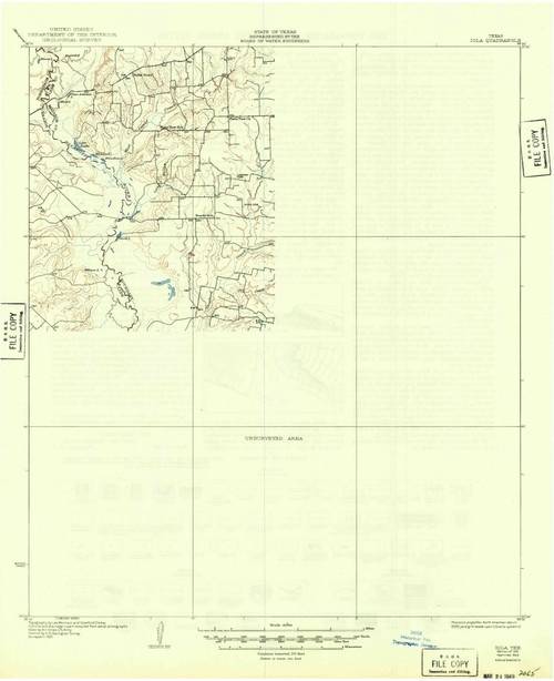 Iola, Texas 1931 (1949) USGS Old Topo Map Reprint 15x15 TX Quad 111002