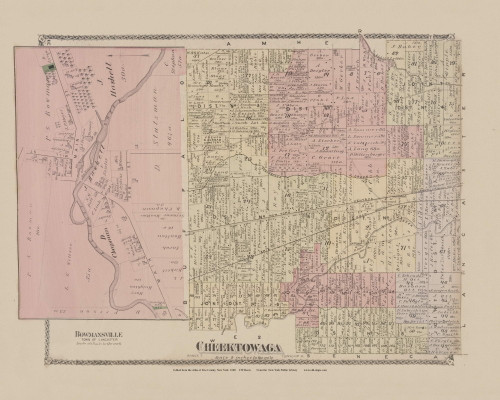 Cheektowaga, New York 1880 - Old Town Map Reprint - Erie Co. Atlas 79