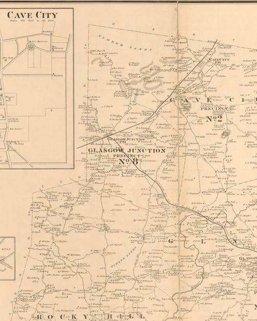Glasgow Junction, Kentucky 1879 -  Barren Co.