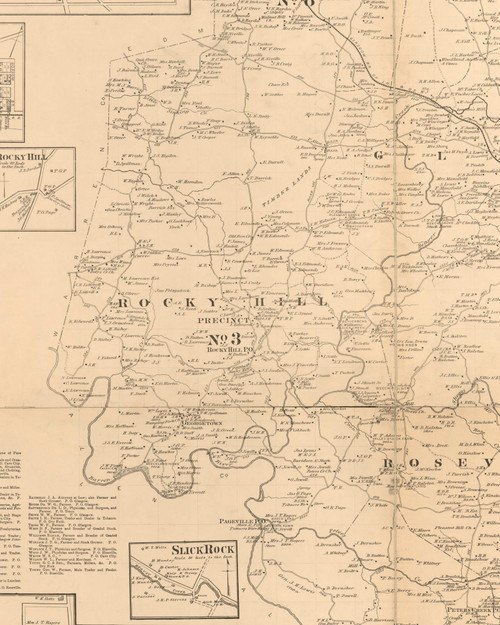 Rocky Hill, Kentucky 1879 -  Barren Co.