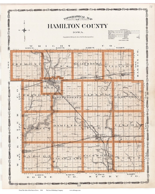 Hamilton County, Iowa 1904 - Iowa State Atlas  58