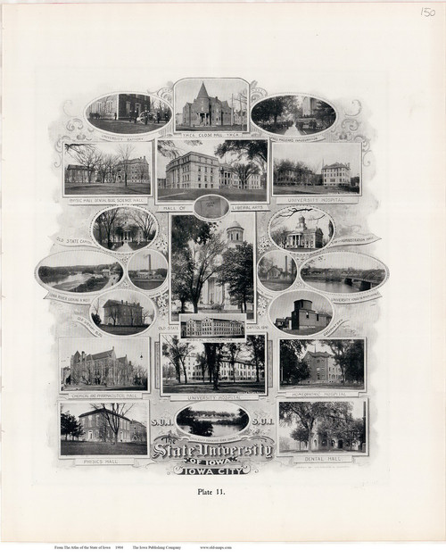 State University Picture, Iowa 1904 - Iowa State Atlas  150