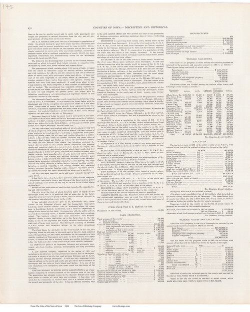 Counties, Iowa 1904 - Iowa State Atlas  175