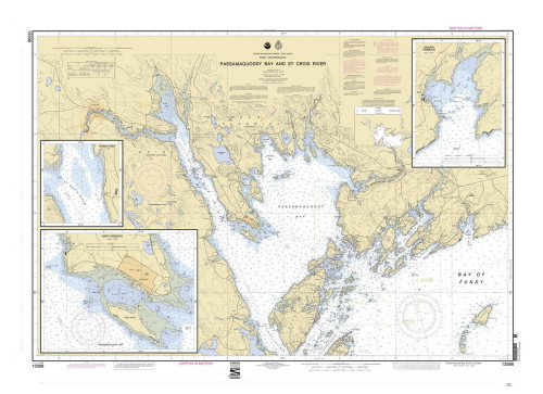 Passamaquoddy Bay and St. Croix River 2002 - Old Map Nautical Chart AC Harbors 5 13398 - Maine