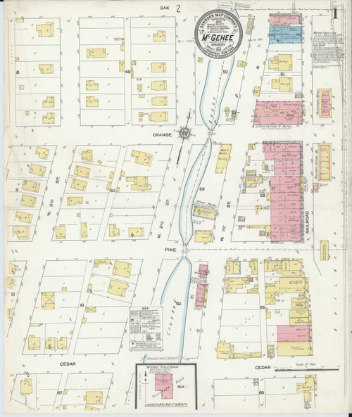 McGehee, Arkansas 1912 - Old Map Arkansas Fire Insurance Index