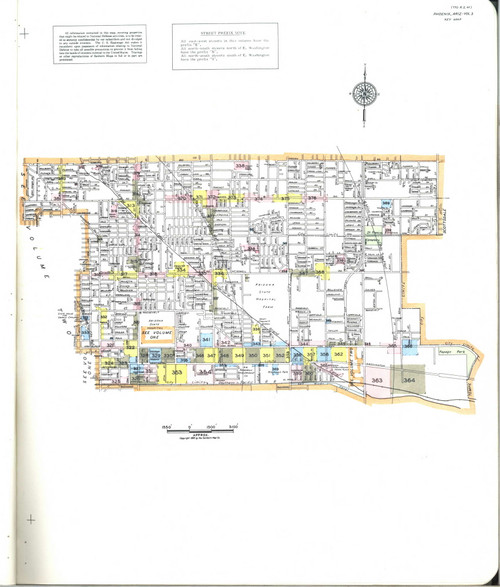 Phoenix, Arizona 1958 - Old Map Arizona Fire Insurance Index