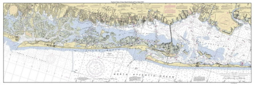 Nautical Chart of Jones Beach Island and Fire Island Long Island 2003 - Old Map Nautical Chart AC Harbors 12352 Custom 2-3 - New York