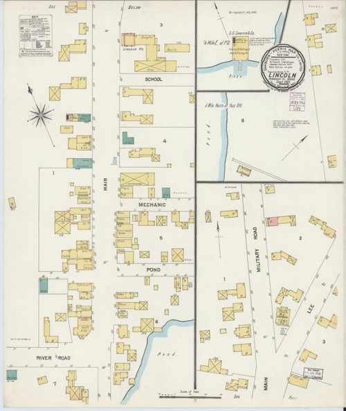 Lincoln, Maine 1901 - Old Map Maine Fire Insurance Index
