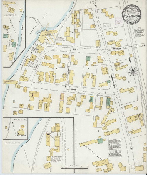 West Stewartstown, New Hampshire 1904 - Old Map New Hampshire Fire Insurance Index