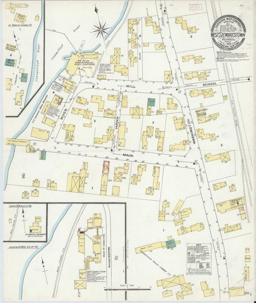 West Stewartstown, New Hampshire 1909 - Old Map New Hampshire Fire Insurance Index