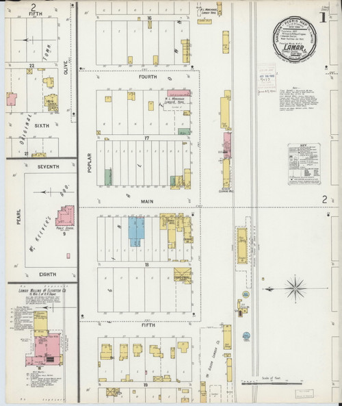 Lamar, Colorado 1900 - Old Map Colorado Fire Insurance Index