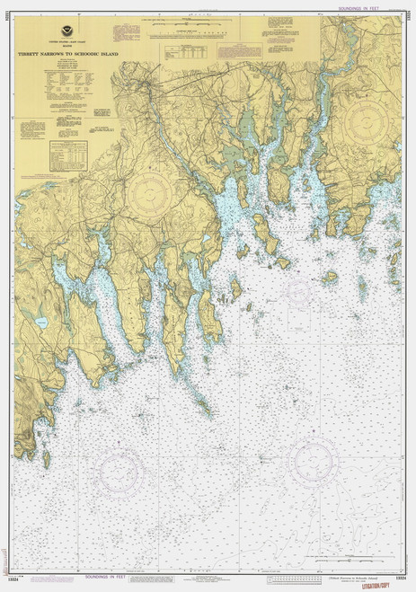 Nash Island to Schoodic Island 1986 - Old Map Nautical Chart AC Harbors 5 13324 - Maine