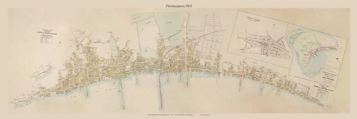 Provincetown Village, Massachusetts 1910 Old Town Map Custom Print - Barnstable Co.
