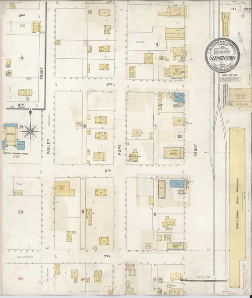 Germantown California 1930 - Fire Insurance Index - Old Map Reprint