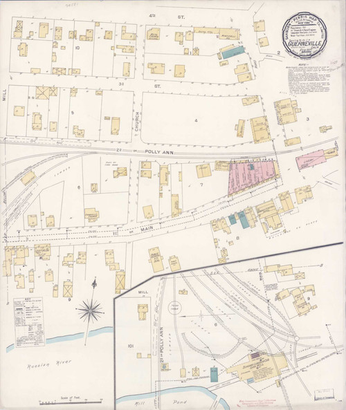 Guerneville California 1897 - Fire Insurance Index - Old Map Reprint