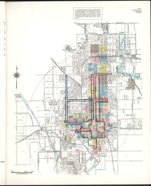 Los Angeles - San Bernardino California 1951 - Fire Insurance Index - Old Map Reprint