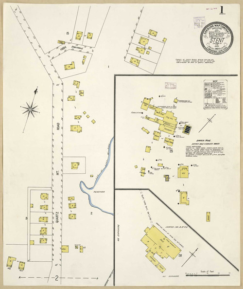 Stent California 1908 - Fire Insurance Index - Old Map Reprint