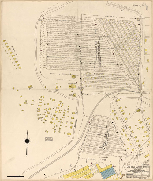 Weed California 1928 - Fire Insurance Index - Old Map Reprint