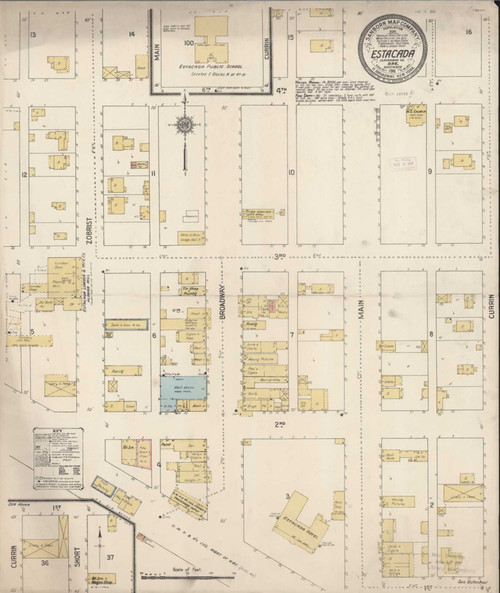Estacada Oregon 1911 - Fire Insurance Index - Old Map Reprint