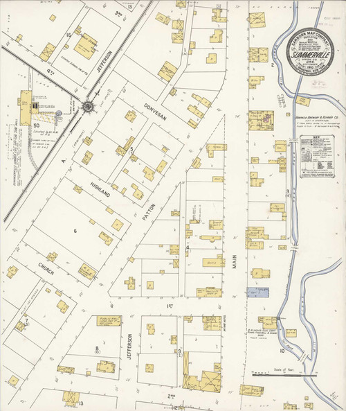 Summerville Oregon 1910 - Fire Insurance Index - Old Map Reprint