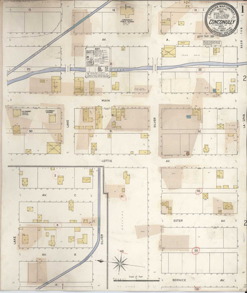 Conconully Washington 1929 - Fire Insurance Index - Old Map Reprint