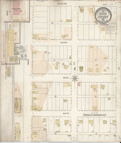 Johnson Washington 1930 - Fire Insurance Index - Old Map Reprint