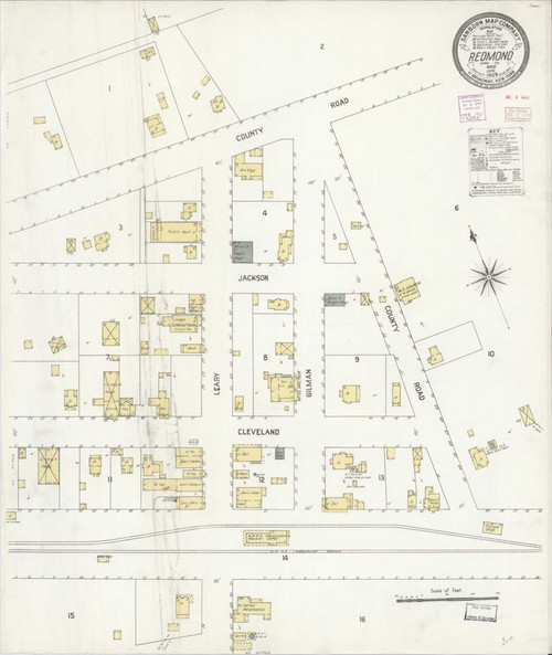 Redmond Washington 1908 - Fire Insurance Index - Old Map Reprint
