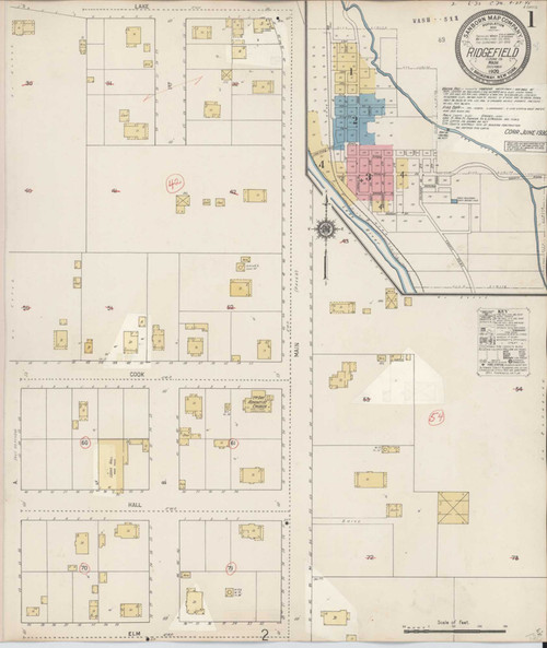 Ridgefield Washington 1930 - Fire Insurance Index - Old Map Reprint