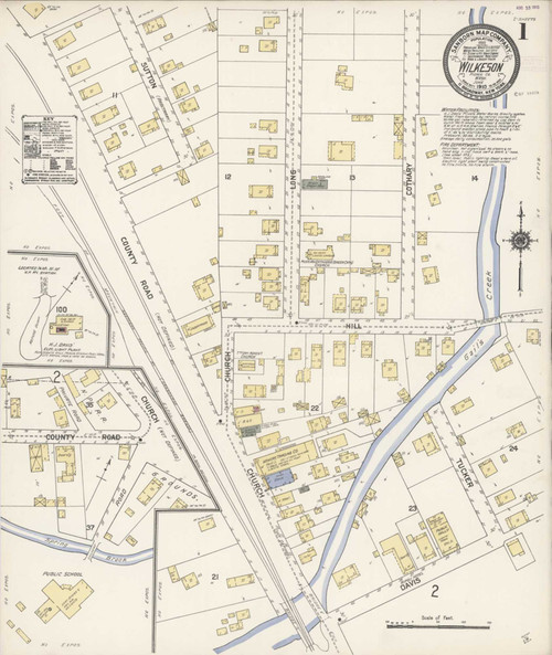 Wilkeson Washington 1910 - Fire Insurance Index - Old Map Reprint